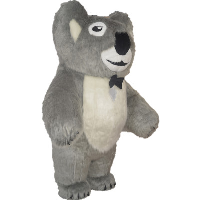 Przebranie dmuchane, kostium - Koala z długim futrem